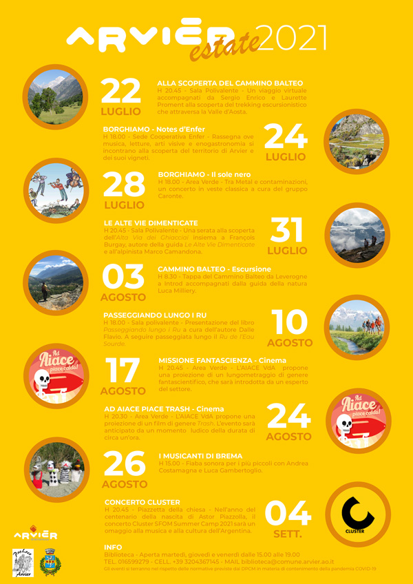 calendario estate 2021